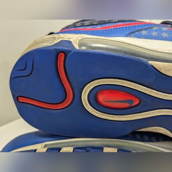 NIKE Air Max 97 Men\'s City Pride Dallas Away sneakers shoe red blue size 11 gym main image 6